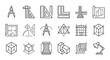 © nurul - Architectural design and technical drafting icons.
