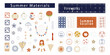 © RanjanKumar - japanese summer materials collection flat vector lanterns fireworks vacation icons illustration design pattern festival culture tradition