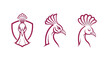 © Kuasmi - Elegant bird head logos in minimalist style.
