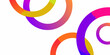 © Bijoy - thick colorful swirls vector graphic on white background abstract art design pattern modern playful curves lines