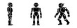 © Lili - Humanoid Robot Icon Set in Different Poses, Symbolizing Future Automation and AI