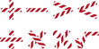 © jafrine - Red and White Hazard Tape Collection with Diagonal Warning Stripes, Safety Barrier Markings and Caution Vector Illustration Set
