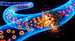 © Viktor_D - Medical nanobots targeting disease cells in a futuristic nanotechnology treatment