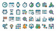 © Creative Layer - Time management and productivity icons set for planning and goals
