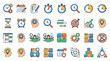 © Creative Layer - Time Management and Productivity Flat Vector Icons Set