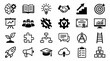 © Creative Layer - Business, Education, Technology, and Growth Flat Icons Set
