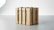 © anamulsh - Wooden shipping crate with metal clasps for secure cargo transport and storage.