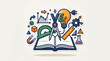 © cuping - Colorful icons of science and education tools arranged creatively