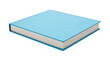 © Habiba - Closed light blue hardcover book with crisp white pages resting flat on a clean surface isolated on transparent background