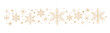 © GFXDesigner - Snowflake border pattern with star elements, elegant line art vector design