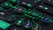 © Abu - Digital Interface Showcasing Alternative Medicine Options with Holistic Health Icons and Glowing Connections