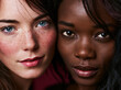 © BlackBridge Media - Two Women Different Ethnicities Close Together Portrait