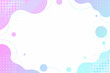© ShreeShuvoKumar - pastel gradient memphis frame vector illustration graphic