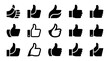 © goeng_art - Collection of Thumbs Up Icons: Approval, Agreement, Success Symbols