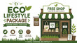 © ahmad - Eco lifestyle shop storefront for sustainable products.