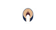 © Nur - Abstract minimalist bird head logo design.