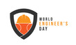 © design.designer - World Engineers Day. background, banner, card, poster, template. Vector illustration.