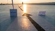 © Amran - Sunlit pathway with signs of intent and aim clearly, symbolizing direction and purpose in a serene outdoor setting