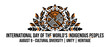 © Vektor - Indigenous Peoples Day Logo: Unity, Heritage, Cultural Diversity