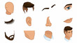 © Ridwan - A collection of human facial features.