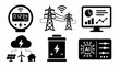 © munadi - Smart Energy Grid Icons Set for Sustainable Power Management