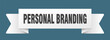 © BHM - personal branding ribbon isolated on transparent background. personal branding ribbon