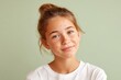 © Alina - Young girl with freckles and acne portrait
