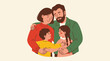 © Lang - Loving Family Members Embracing and Hugging Together with Supportive Parents Showing Mutual Care and Deep Affection in a Heartfelt Moment of Togetherness and Connection
