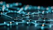 © pisan thailand - Abstract glowing agentic AI workflow of connected nodes processing tasks autonomously