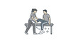 © dika - Physical therapist helping male patient.