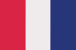 © Nataliia - Official flag of France, a vertical tricolor of blue, white, and red stripes representing liberty, equality, fraternity.