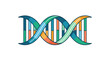 © anis - Colorful DNA Double Helix Strand Illustration