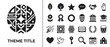 © Alam Maulana - Set of Cultural and Social Icons for Diverse Community Projects
