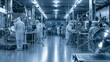 © kanesuan - Modern Laboratory Manufacturing Facility with Scientists and Equipment