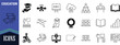 © Liza - Education and learning vector icons. books icon set, graduation cap icon set, blackboard icon set