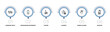 © Design_Farm - cleaning outline icon set. garbage truck, dishwashing detergent, laundry, sanitize and more. linear vector collection. editable stroke