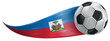 © doom.ko - Wavy and sinuous line in the national flag of Haiti. vector illustration
