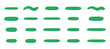 © SheikhMohammad - Green brushstroke pattern with wavy lines on a transparent surface