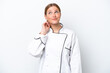 © luismolinero - Young chef woman isolated on white background thinking an idea