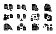 © Dipu - Document Management Icons Set, Data Organization & Workflow Symbols, Business Process & Audit Vector Graphics