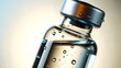 © Armin - Glass vial with liquid and bubbles a close up photographic rendering with a blurred background bottle container medicine