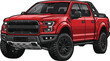 © Luthfi - icon logo sign truck car off road 4x4 4wd 3d auto motor art ram suv race power art 3d color car vector gmc jeep gm f 150 large big huge ford ranger dodge power trip pick up model diesel rally red