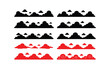 © image@50 - Cartoon Cloud Border Collection Decorative Sky Landscape Elements Set