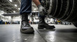 © MiniRiz - Detail Of A Mechanic Working On Engine Assembly In An Aviation Workshop With Heavy Equipment In A Military Environment