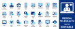 © IconsCraft - Medical Telehealth and Online Doctor Consultation Vector Icon Set for Digital Healthcare, Virtual Medicine, and Clinic Apps
