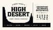 © 777SKYLABS - Vintage Western slab serif font with desert silhouette for branding