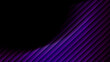 © Malik Hammad  - Abstract dark purple diagonal stripes background with smooth gradient transition and large empty black space for minimalist modern graphic design layout with expansive black area left side