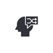 © ShiningPixel - Digital knowledge icon featuring a human profile with connected symbols, representing artificial intelligence, learning, critical thinking, and educational technology.
