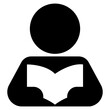 © Sufia - Person reading a book icon