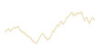 © NURUN - PNG image of Golden financial line graph showing market volatility, orange stock market trend chart, business data visualization for economic growth isolated on Transparent Background